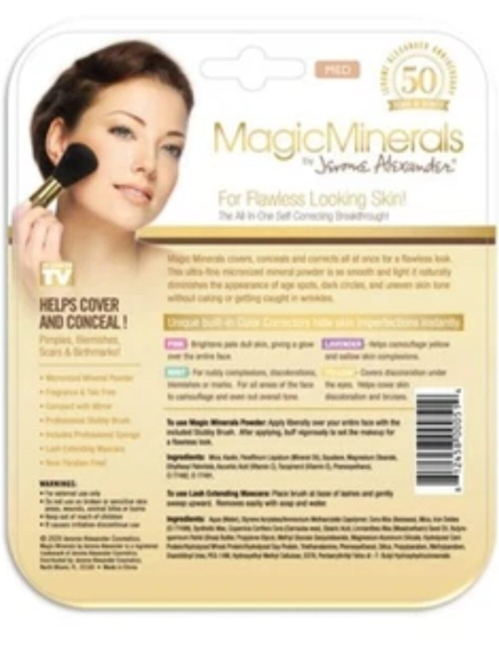 Jerome Alexander MagicMinerals Color: MED - compact, brush, sponge, mascara set